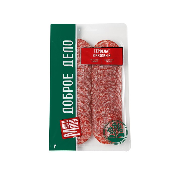 Колбасная нарезка  сервелат «Ореховый» 1